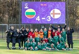 Lietuvos WU-17 futbolo rinktinė turnyrą Vilniuje baigė įspūdinga pergale