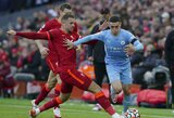 Futbolo desertas Anglijoje: įnirtingas mūšis tarp „Liverpool“ ir „Man City“ komandų baigėsi rezultatyviomis lygiosiomis