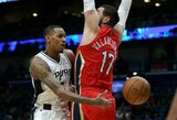 „Spurs“ žvaigždė prieš akistatą su „Pelicans“: „Jonas yra monstras, esu didelis jo fanas“