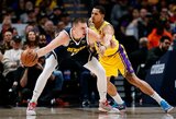 „Lakers“ toliau be pergalių: nesustabdė N.Jokičiaus ir nusileido „Nuggets“ komandai