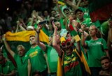 FIBA surengtoje žurnalistų apklausoje Lietuvos fanams skirta pirma vieta, bet rinktinės tarp favoritų nemato