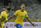 Pasaulio taurės atrankoje Brazilija eliminavo Paragvajų ir nepralaimi jau 29-ą kartą iš eilės
