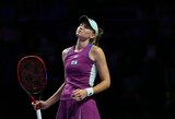 „WTA Finals“: su buvusiu N.Djokovičiaus treneriu susitarusi E.Rybakina startavo nesėkmingai