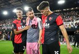 Pamatykite: „Newell’s Old Boys“ žaidėjai po draugiškų rungtynių norėjo masiškai nusifotografuoti su L.Messi