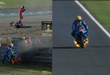 Japonijos GP lenktynėse – J.Millerio pergalė, avarija pasibaigusi čempionato lyderių dvikova ir užsidegęs T.Tsudos motociklas