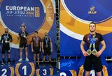Europos braziliško džiu-džitsu čempionate – du M.Daublio medaliai ir veteranų auksas
