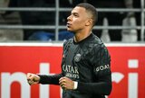 L.Enrique buvo nepatenkintas dėl K.Mbappe, nepaisant prancūzo pelnyto „hat-trick‘o“ 