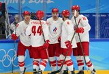 Olimpiniame ledo ritulio turnyre trenerio priekaištų sulaukę rusai įveikė Daniją ir šventė antrą pergalę