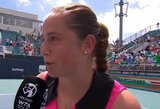 Apie nepagarbų brazilų elgesį prabilusi J.Ostapenko: „Jaučiausi kaip futbolo rungtynėse“