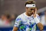 „US Open“ turnyre – sensacinga C.Ruudo nesėkmė, įtikinama N.Djokovičiaus pergalė ir 17-mečio čeko pasaka
