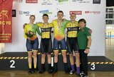 Dviračių treko varžybose Vokietijoje – Dovydo Čingos medaliai