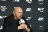 Dana White'as paneigė Conoro McGregoro teiginius apie sutartą kovą Baltuosiuose rūmuose
