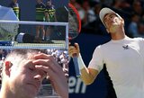 „US Open“ turnyre – dramatiškas paskutinis J.Isnerio karjeros vienetų mačas, A.Murray‘aus nesėkmė ir iš skausmo rėkęs M.Berrettini