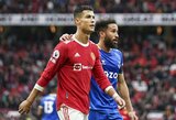 Pamatykite: nusivylimo dėl lygiųjų su „Everton“ neslėpęs C.Ronaldo po rungtynių iš karto paliko aikštę 