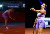 „To dar niekada nebuvau patyrusi“: telefoną pasiėmusi Sabalenka įsiutino teisėją, latvė pratęsė neįtikėtiną seriją prieš Swiatek