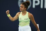 J.Paolini sukūrė Italijos teniso istoriją, olimpinė čempionė liko už pusfinalio borto