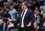 „Žalgiris“ prieš „Wolves“ žais be A.Trinchieri