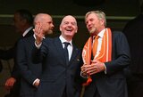 Nyderlandų karalius apie susitikimą su FIFA prezidentu: „Pateikiau jam pasiūlymų dėl Taikos prizo“