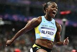Prestižiniame 100 m bėgime – pirmas Sent Lusijos olimpinis medalis per istoriją: J.Alfred tapo greičiausia moterimi Paryžiuje