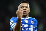 Kylianas Mbappe surengė istorinį pasirodymą, „Real“ išvargo pergalę Pirėjuje