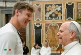 Netikėtas popiežiaus pokštas sutrikdė olimpinį čempioną