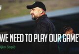 „Klaksvik“ iššūkį pasitinkantis „Kauno Žalgirio“ strategas: „Turime žaisti savo futbolą“