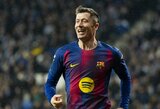 Skaudus smūgis „Barcelonai“: Lewandowski praleis lemiamą Karaliaus taurės pusfinalį