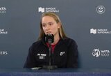 E.Rybakinos nervai neatlaikė: WTA palygino su cirku