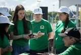 Paralimpinių pamokų dienoje Kaune sportavo apie 400 vaikų su negalia