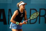 WTA 1000 turnyre – titulo ginti neatvykusi O.Jabeur ir žinutę apie dopingo vartotojas skubėjusi trinti E.Bouchard