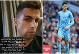 J.Cancelo su šeima buvo užpultas ir apvogtas: „Keturi bailiai bandė sužeisti mane ir artimuosius“