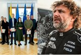 Į susitikimą su premjere atvyko 3 Dakaro ralio dalyviai, Benediktas Vanagas kvietimo atsisakė
