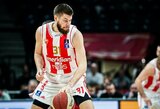 „Crvena Zvezda“ su R.Giedraičiu nutraukė nesėkmių seriją