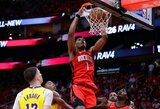„Lakers“ patyrė pirmąją nesėkmę, o Aytonas išvytas iš aikštės