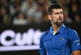 „Ateik ir pasakyk man tai į akis“: sirgalių nervintas N.Djokovičius išsigelbėjo antrojo rato mače
