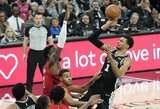 V.Wembanyama svariai prisidėjo prie pergalės prieš „Trail Blazers“