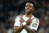 Stabilumą Čempionų lygoje demonstruojantis Vinicius Junioras pasiekė tai, ką iki šiol pavyko tik vienam futbolininkui