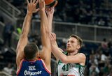 M.Grigonio rezultatyvumo neužteko: „Panathinaikos“ po pratęsimo krito prieš „Olympiacos“ ekipą