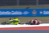 „MotoGP“ drama: Martinas išplėšė pergalę paskutiniame rate, Marcas Marquezas sugadino lenktynes italui