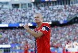 Pasaulio taurėje debiutavęs Haalandas pelnė dublį, o Norvegija sutriuškino Iraką 