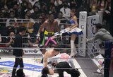 Atkaklioje kovoje F.Mayweatheris skambant raundo gongui nokautavo Japonijos MMA kovotoją, boksininko apsauginis buvo nokautuotas