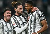 Italijos futbolo taurės ketvirtfinalyje – „Juventus“ pergalė minimaliu rezultatu prieš „Lazio“