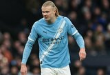 Erlingas Haalandas gerino dar vieną rekordą, „Manchester City“ laimėjo 9 įvarčių dvikovą