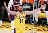 „The Athletic“: M.Gasolis neketina grįžti į „Lakers“