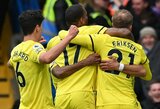 Ch.Eriksenas pelnė įvartį, o „Brentford“ sutriuškino „Chelsea“ futbolininkus 