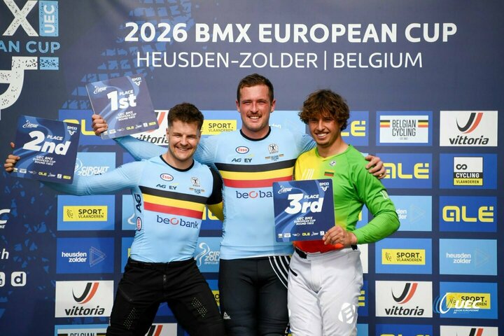 Įspūdingas Baškio debiutas BMX elite: Belgijoje iškovojo Europos taurės bronzą