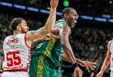 „Žalgiris“ LKL rungtynes žais be dviejų aukštaūgių