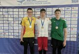 Šiško iškovojo sidabrą Europos jaunių plaukimo su pelekais čempionate