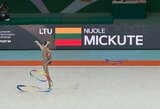 Europos jaunimo meninės gimnastikos čempionate – istorinis N.Mickutės pasiekimas