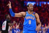 NBA nubaudė netinkamus marškinėlius vilkėjusį „Thunder“ gynėją